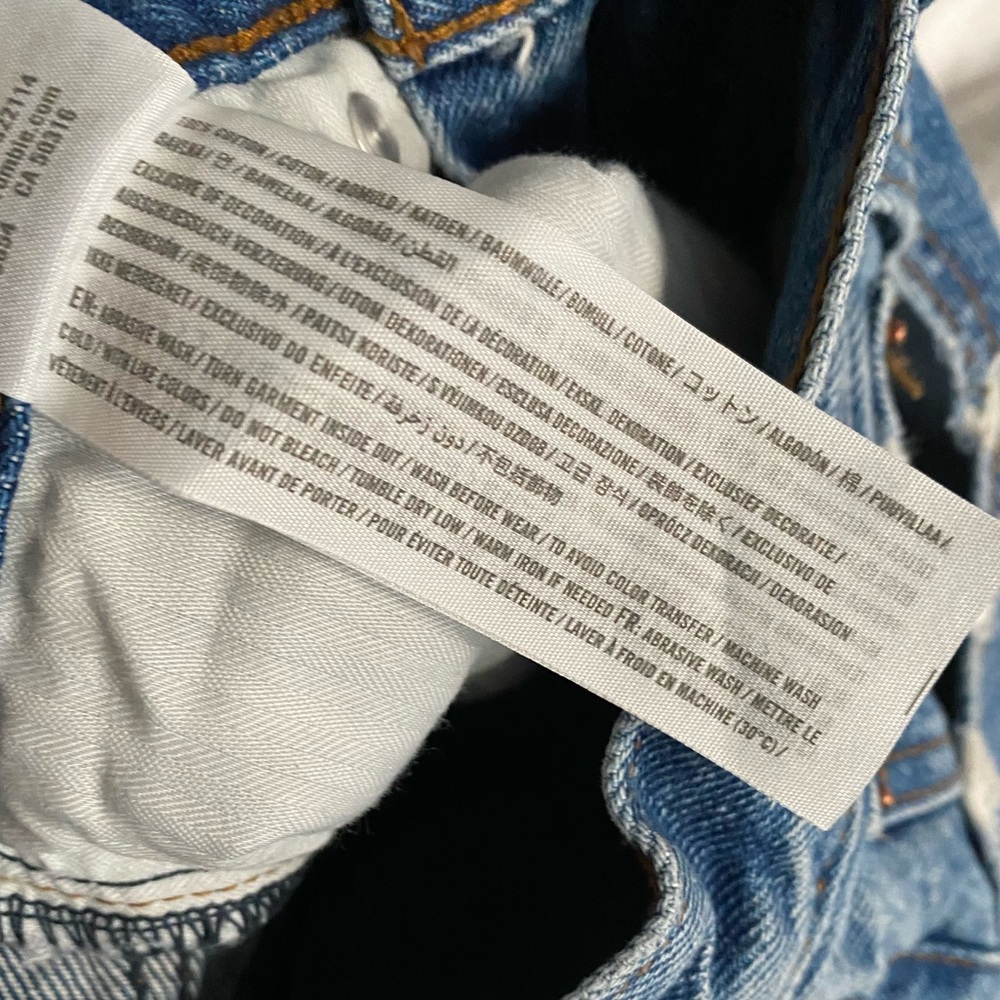 Abercrombie & Fitch High Waisted Wide Leg Jeans size 24 - Picture 6 of 7